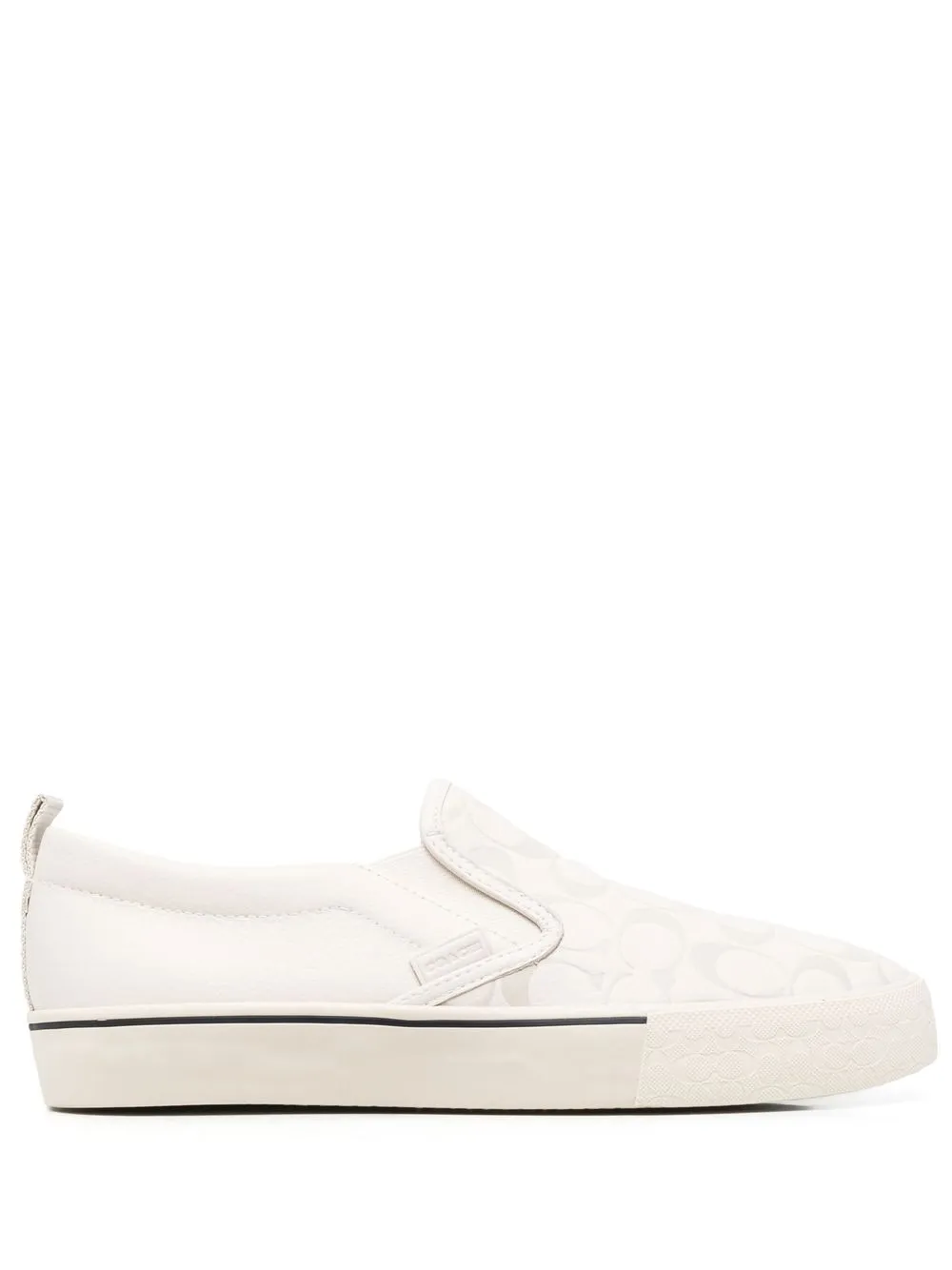 

Coach monogram-pattern slip-on shoes - Neutrals