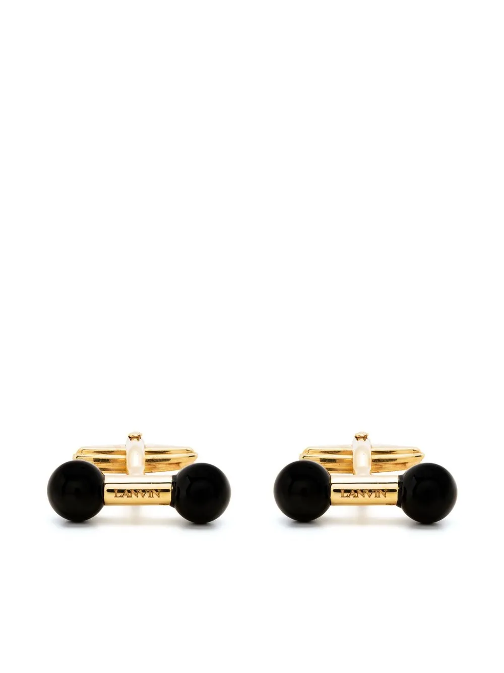 

Lanvin double-bead detail cufflinks - Gold