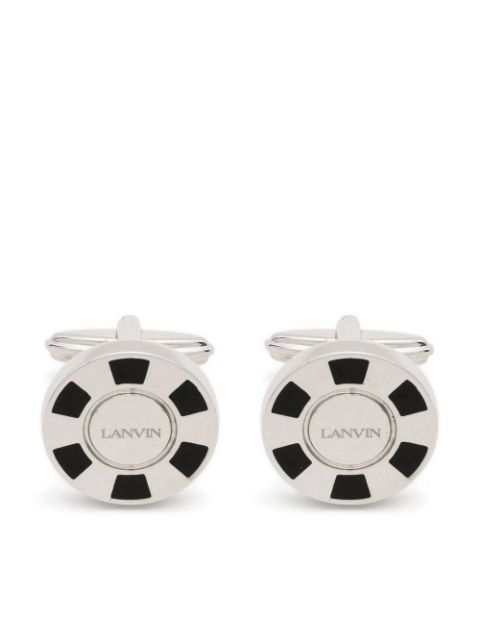 Lanvin engraved-logo detail cufflinks Men