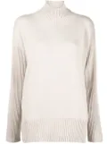 Lorena Antoniazzi ribbed-knit cashmere jumper - Neutrals