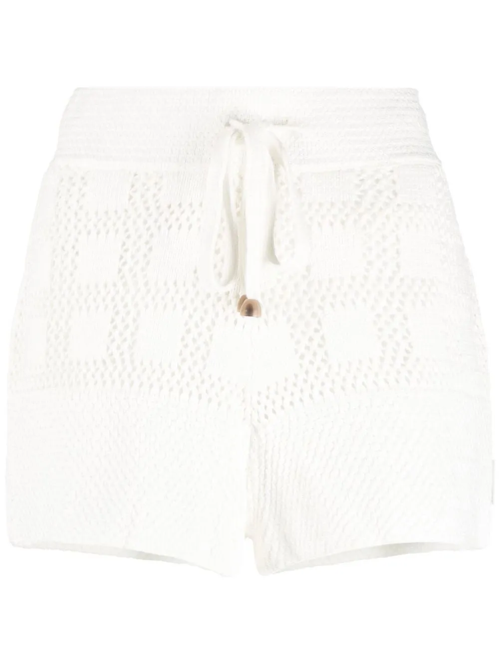 

ZIMMERMANN shorts tejido flojo con cordones - Blanco