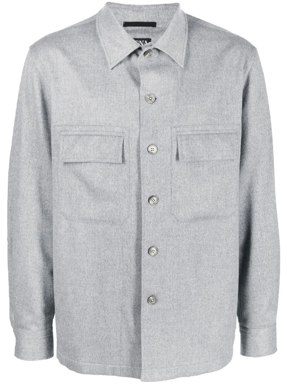 Zegna long-sleeve cashmere shirt