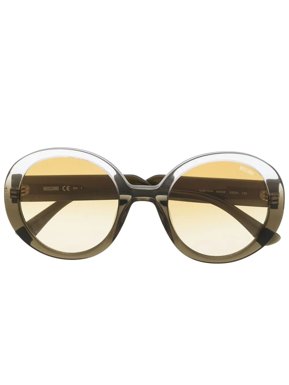 

Moschino Eyewear lentes de sol con armazón redonda - Verde