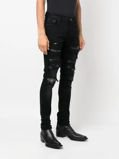 Grateful Dead distressed skinny jeans 