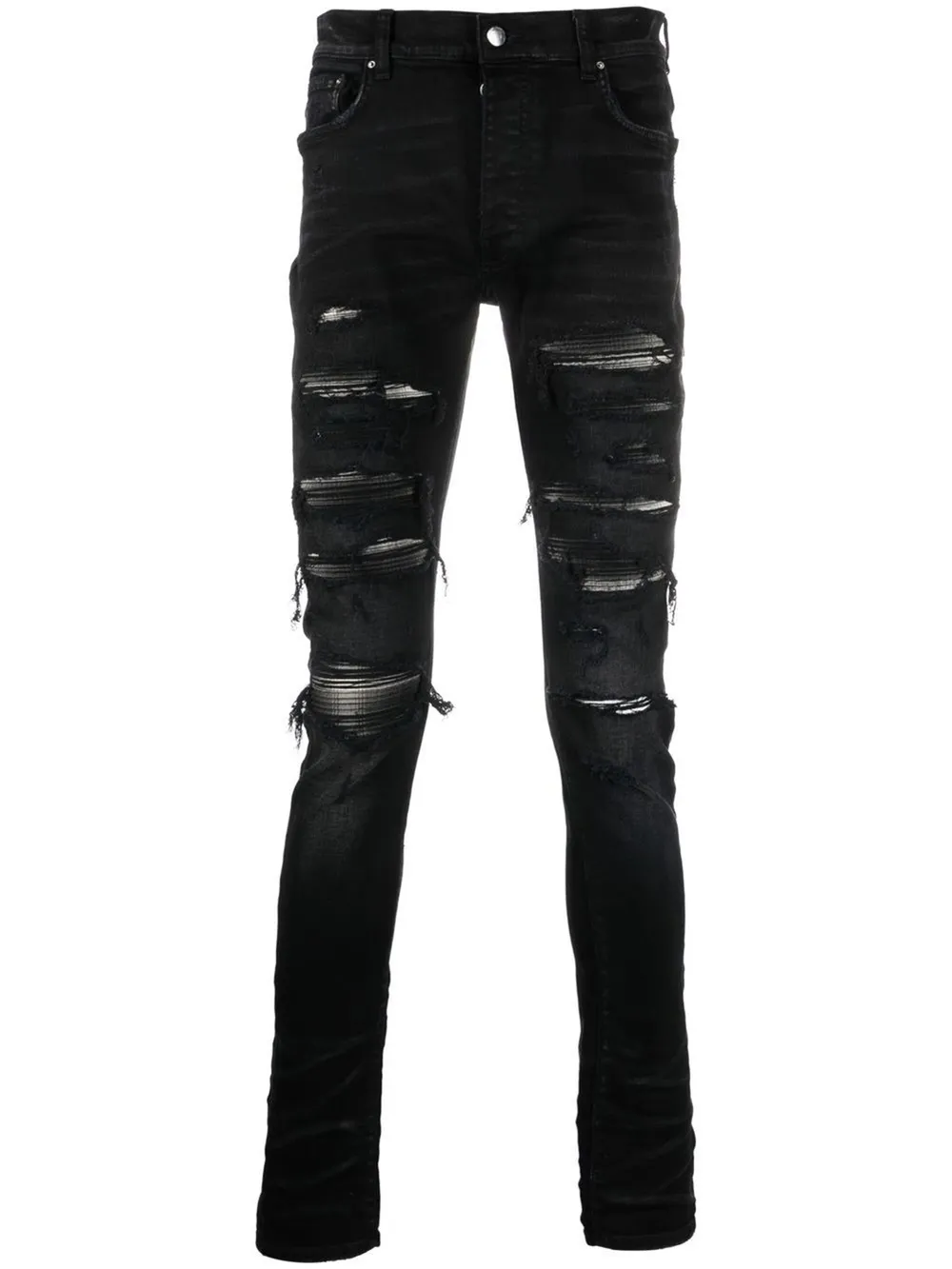 Grateful Dead distressed skinny jeans 