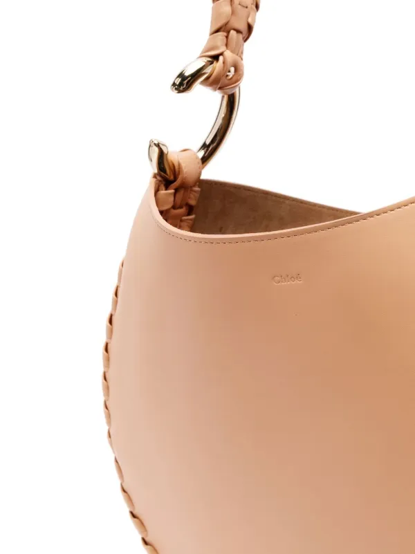 Chloé Moon Leather Shoulder Bag | Neutrals | FARFETCH