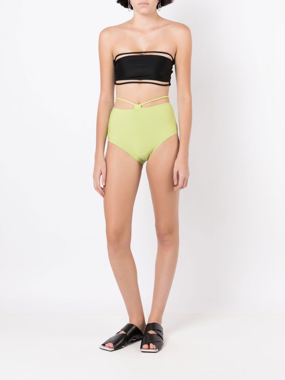 Gloria Coelho High waist bikinislip - Groen