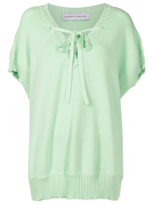 Blouse à fermeture nouée - Gloria Coelho - Modalova