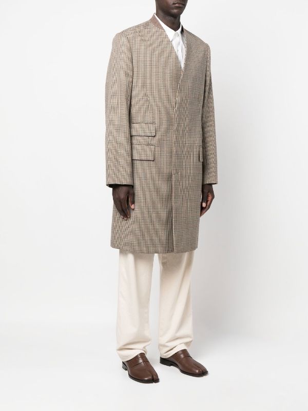 maison margiela houndstooth coat