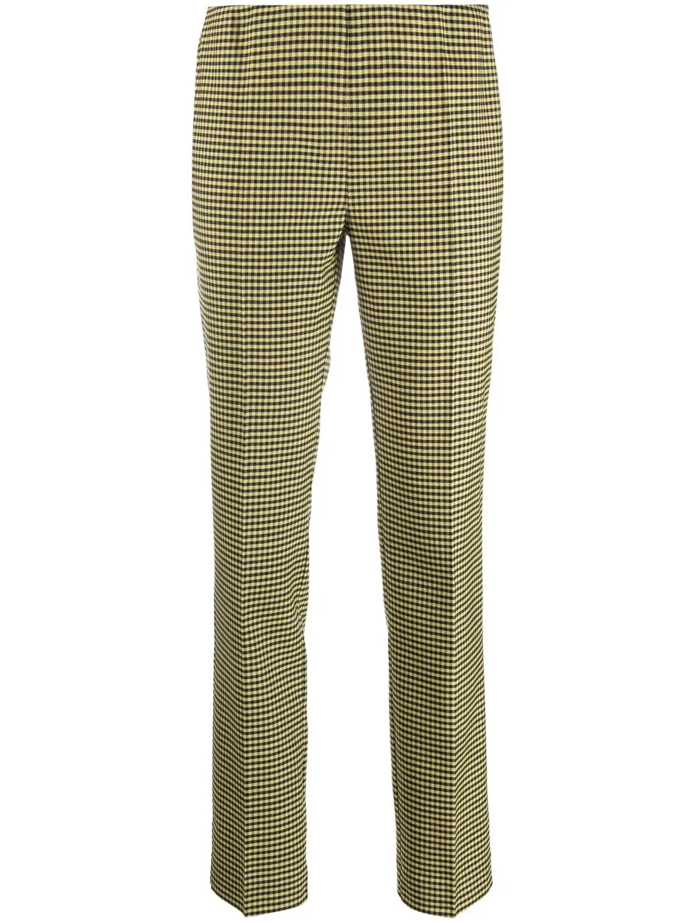 

P.A.R.O.S.H. pantalones slim Lione a cuadros gingham - Amarillo