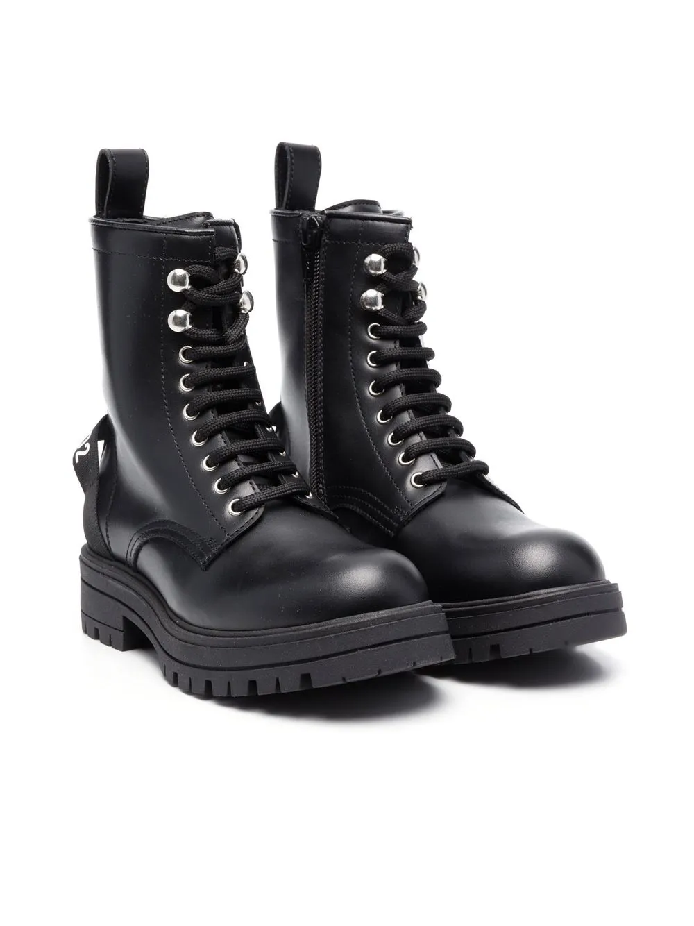 

Dsquared2 Kids botas con agujetas - Negro