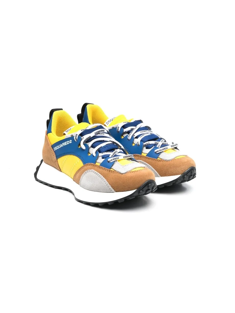 

Dsquared2 Kids tenis con diseño color block - Blanco