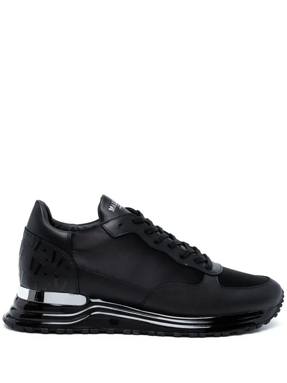 

Mallet tenis bajos con logo en relieve - Negro