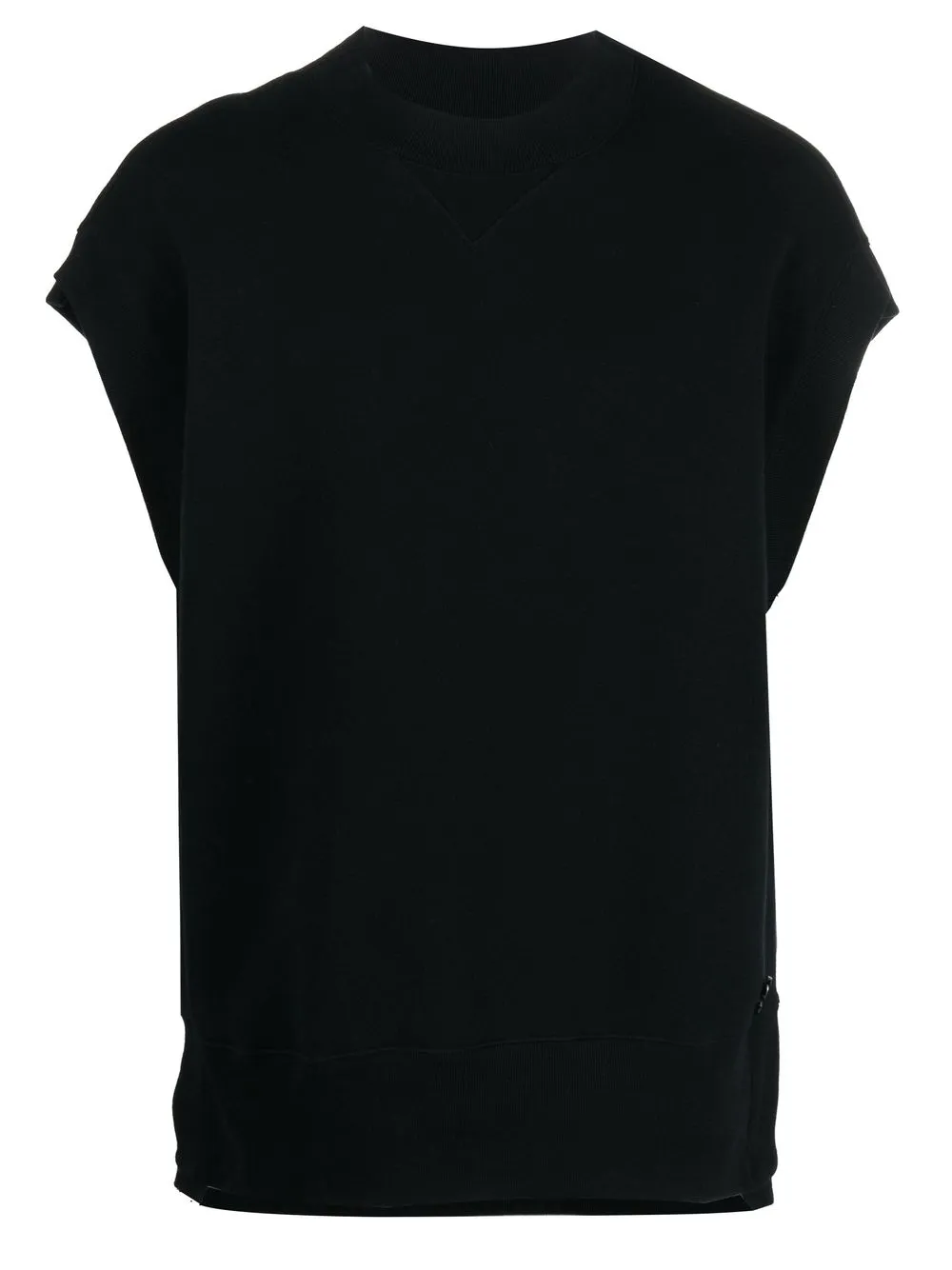 

sacai playera con cuello redondo - Negro