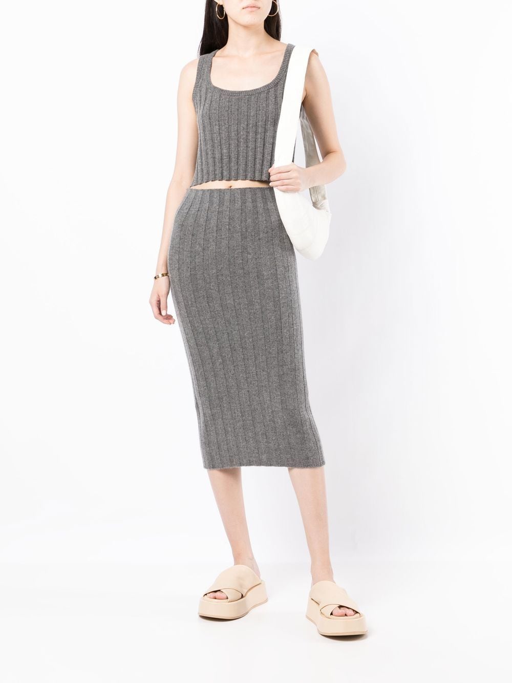 Image 2 of Cashmere In Love Lenny chunky-knit skirt
