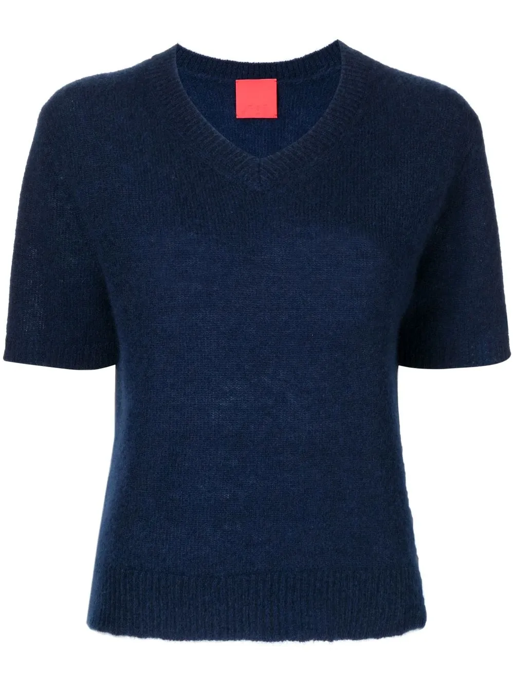 Image 1 of Cashmere In Love V-neck short-sleeved knitted top