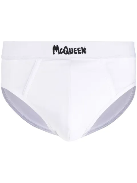 Alexander McQueen calzones con logo estampado