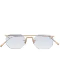 Matsuda frameless tinted sunglasses - Gold