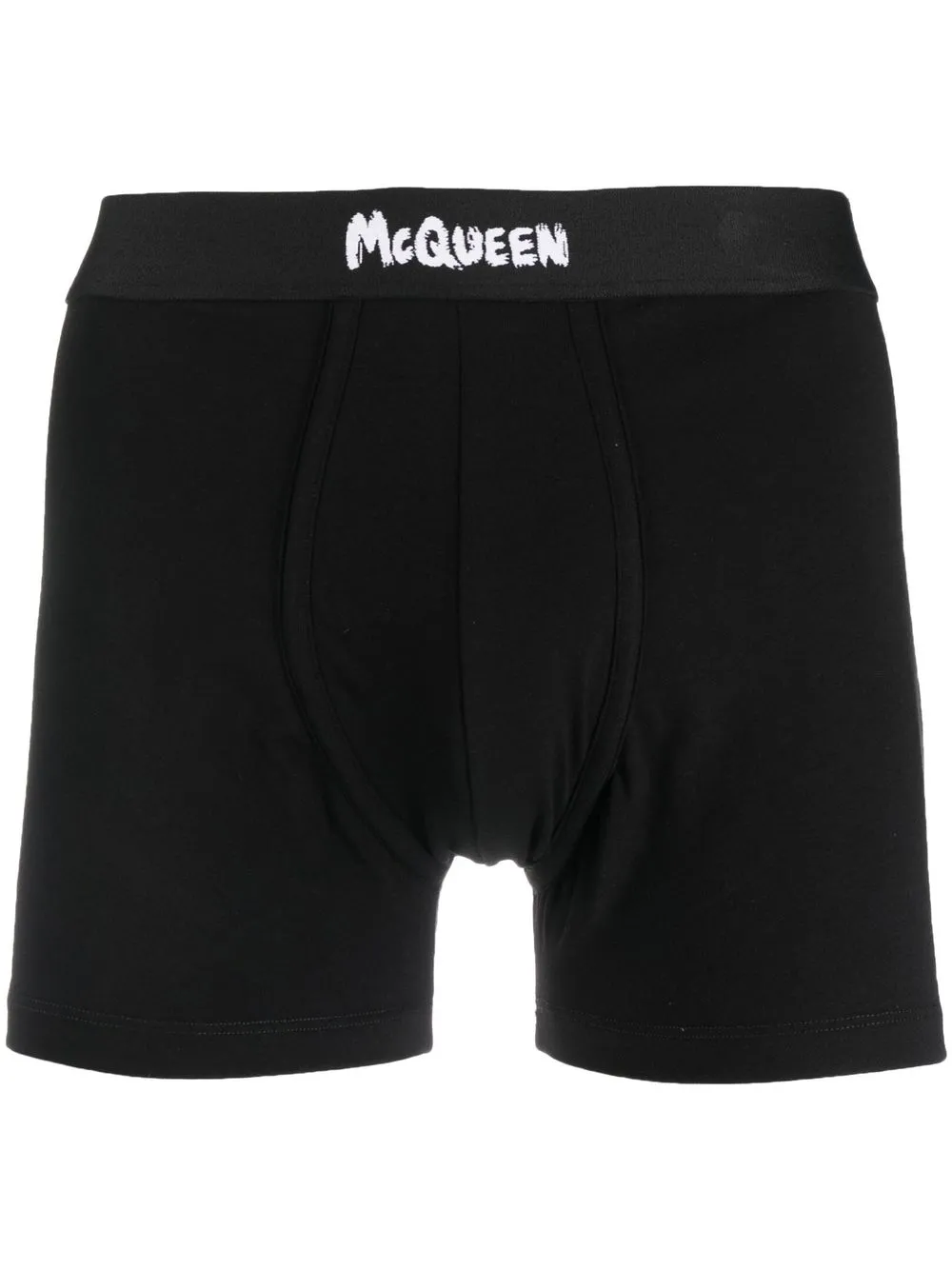 

Alexander McQueen Graffiti-logo boxer briefs - Black