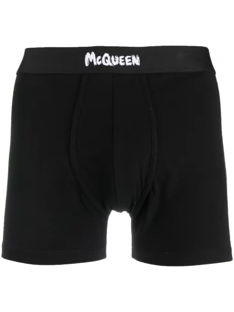 Alexander McQueen Graffiti-logo boxer briefs