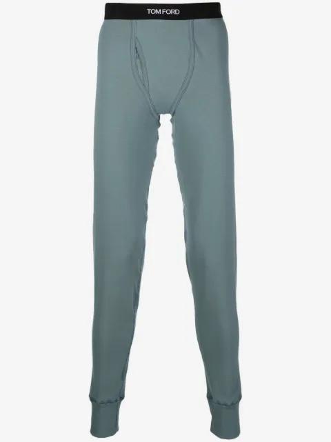 TOM FORD pantalones lounge con logo 