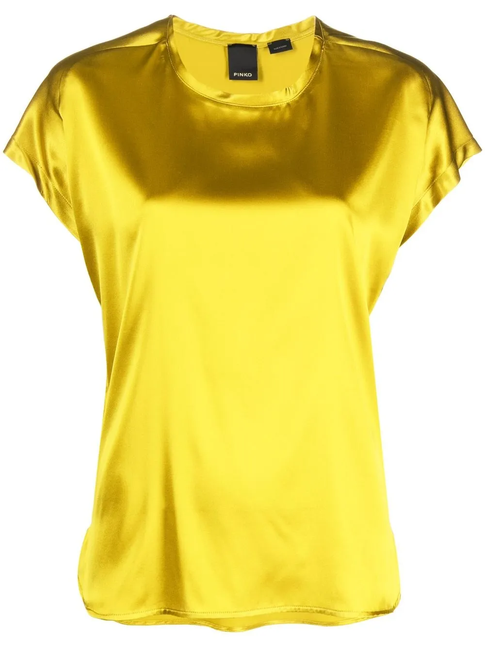 

PINKO top con satén redondo - Verde