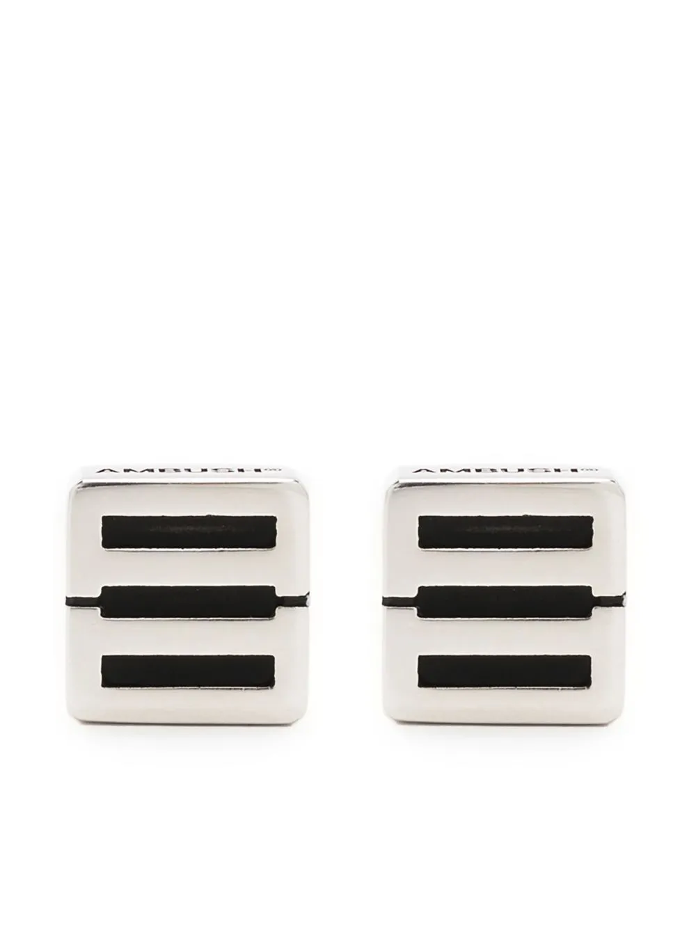 

AMBUSH monogram stud earrings - Silver