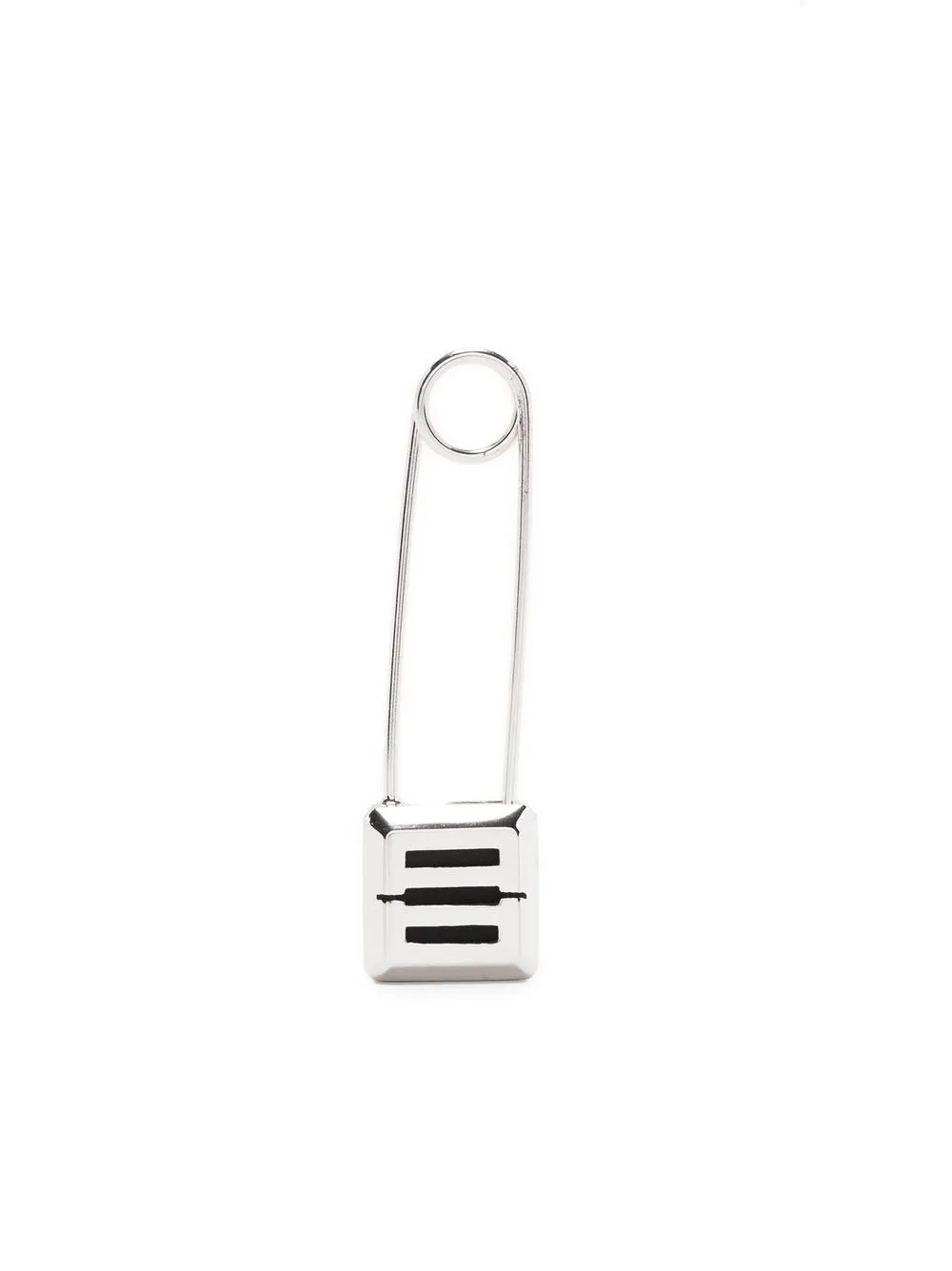 

AMBUSH monogram safety pin earring - Silver