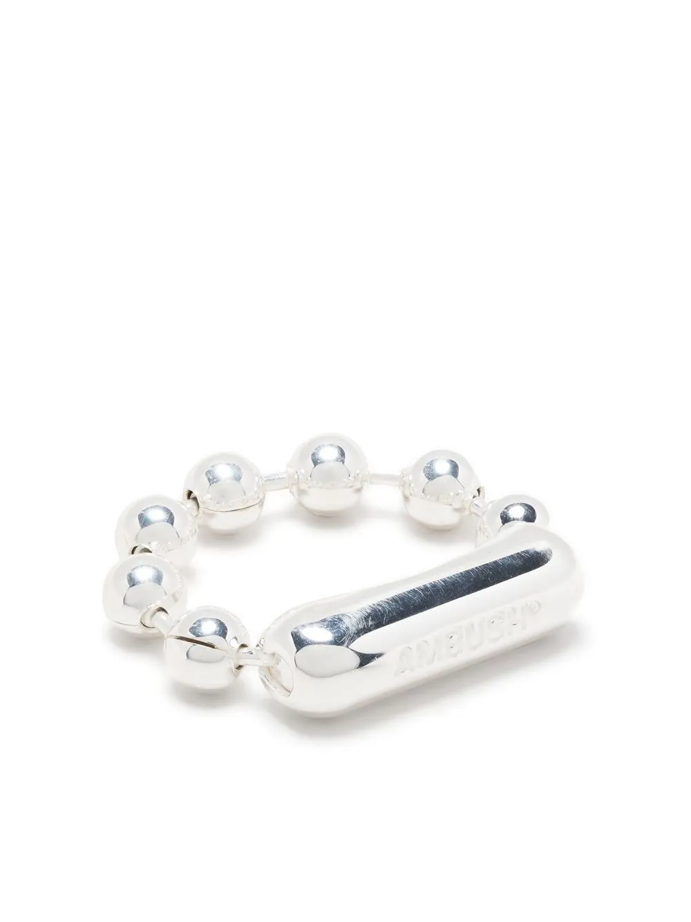 AMBUSH ball-chain Silver Ring - Farfetch