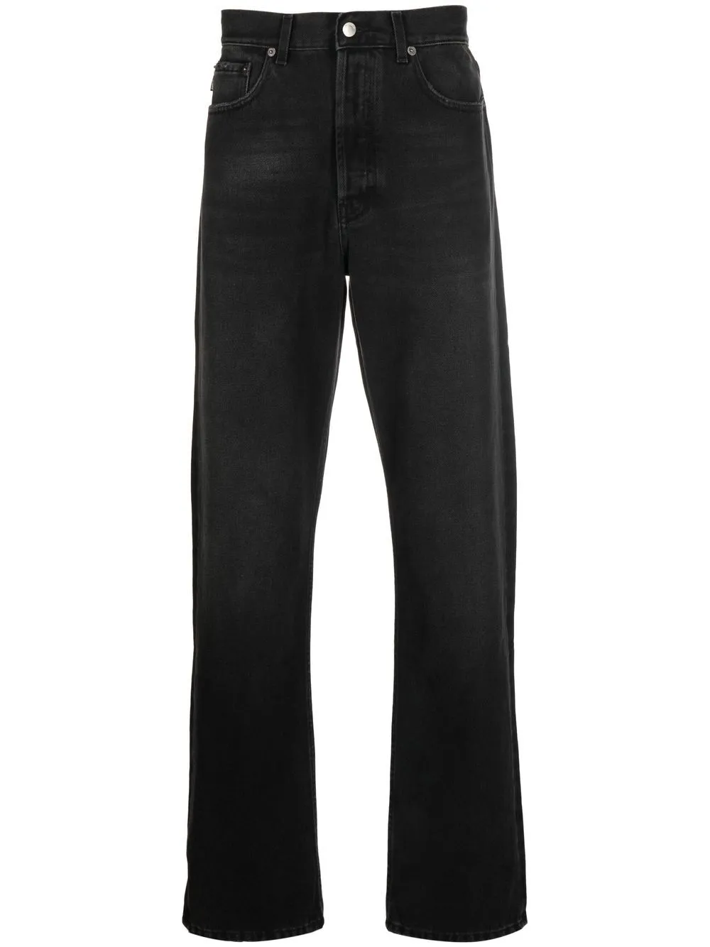 

AMBUSH logo-patch straight-leg jeans - Black