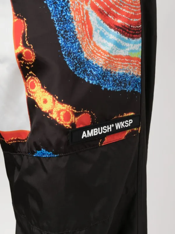 AMBUSH パネル トラックパンツ | ブラック | FARFETCH JP