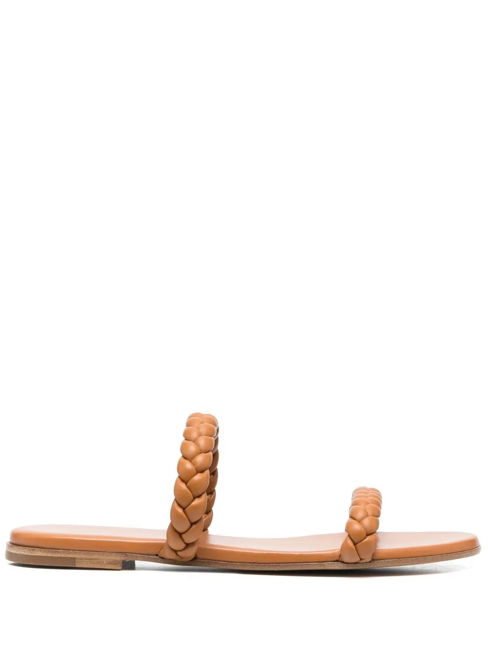 

Gianvito Rossi sandalias trenzadas - Marrón