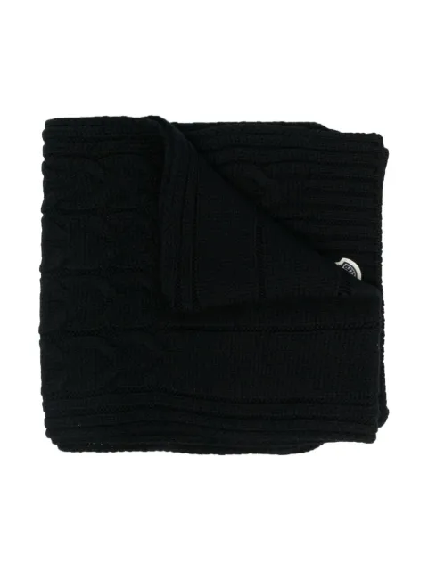 Moncler Enfant logo-patch wool scarf