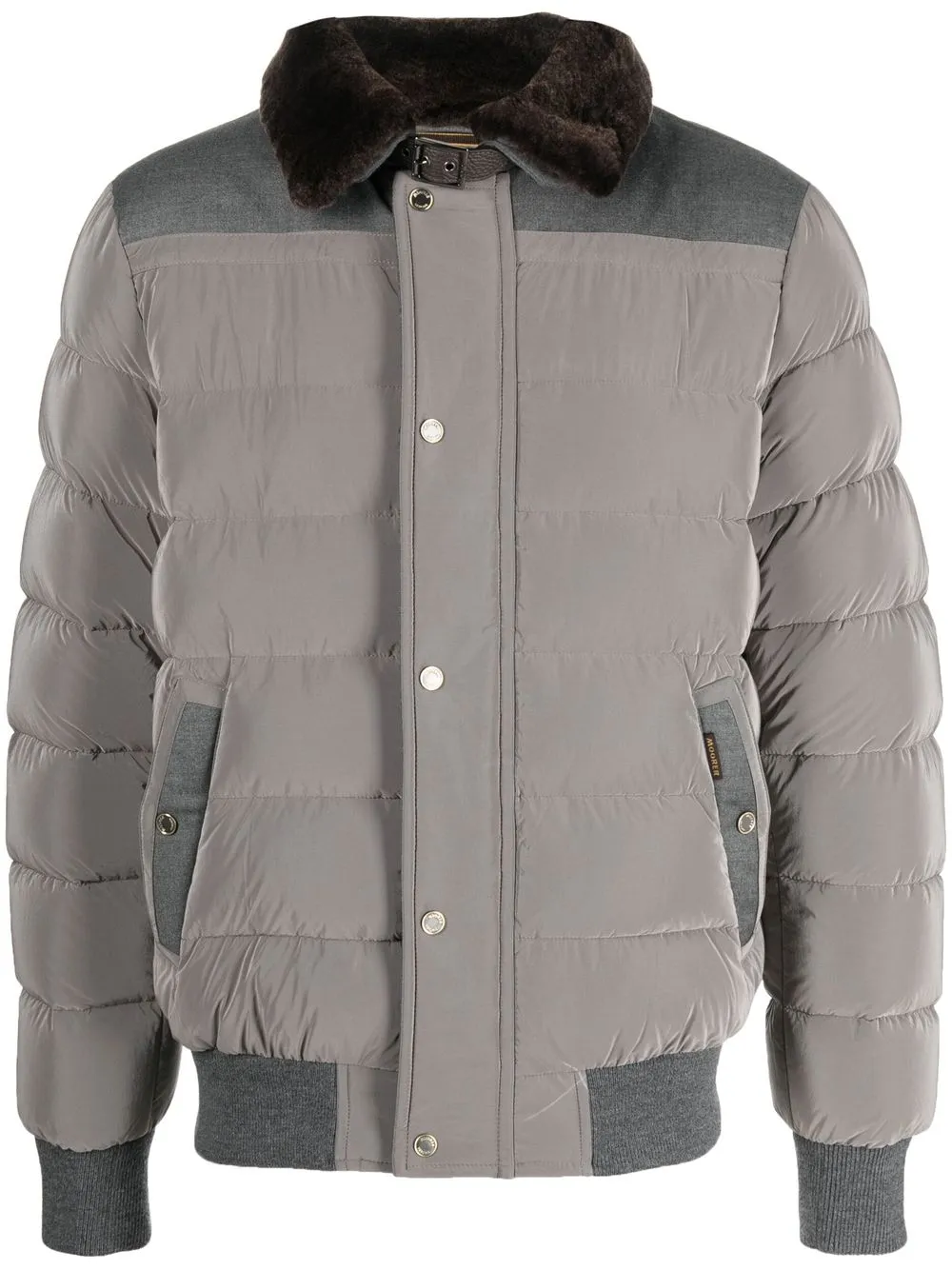 Moorer Faux fur-collar Padded Jacket - Farfetch