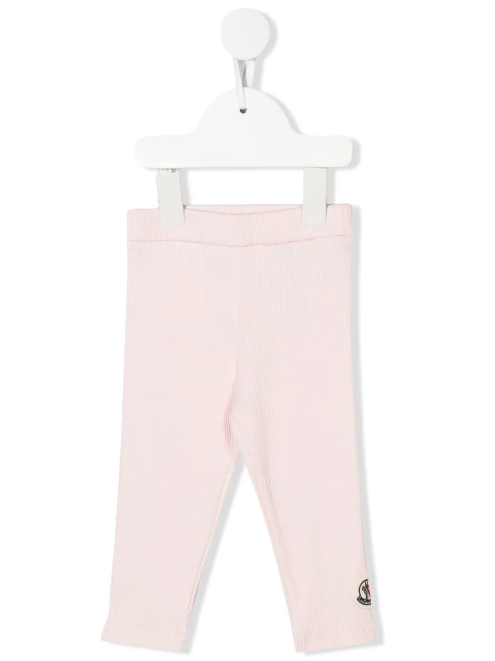 

Moncler Enfant leggins con logo bordado - Rosado