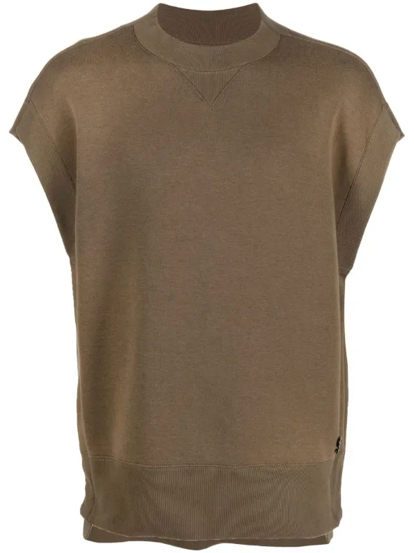 Sacai crew-neck Sleeveless Sweatshirt 