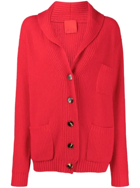 Cashmere In Love cárdigan tejido de canalé con botones