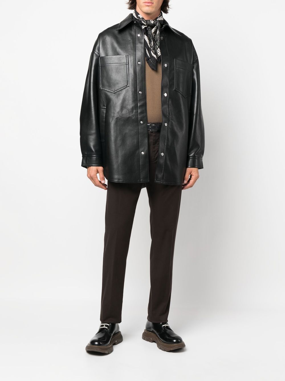 Nanushka Martin Leather Overshirt - Farfetch