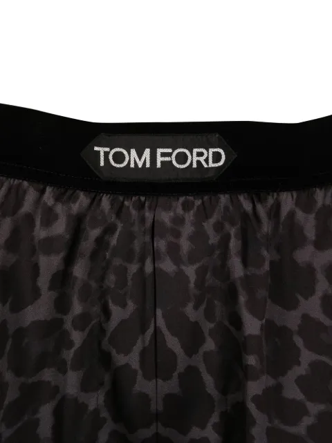 Tom Ford Leopard Print Silk Boxers Farfetch