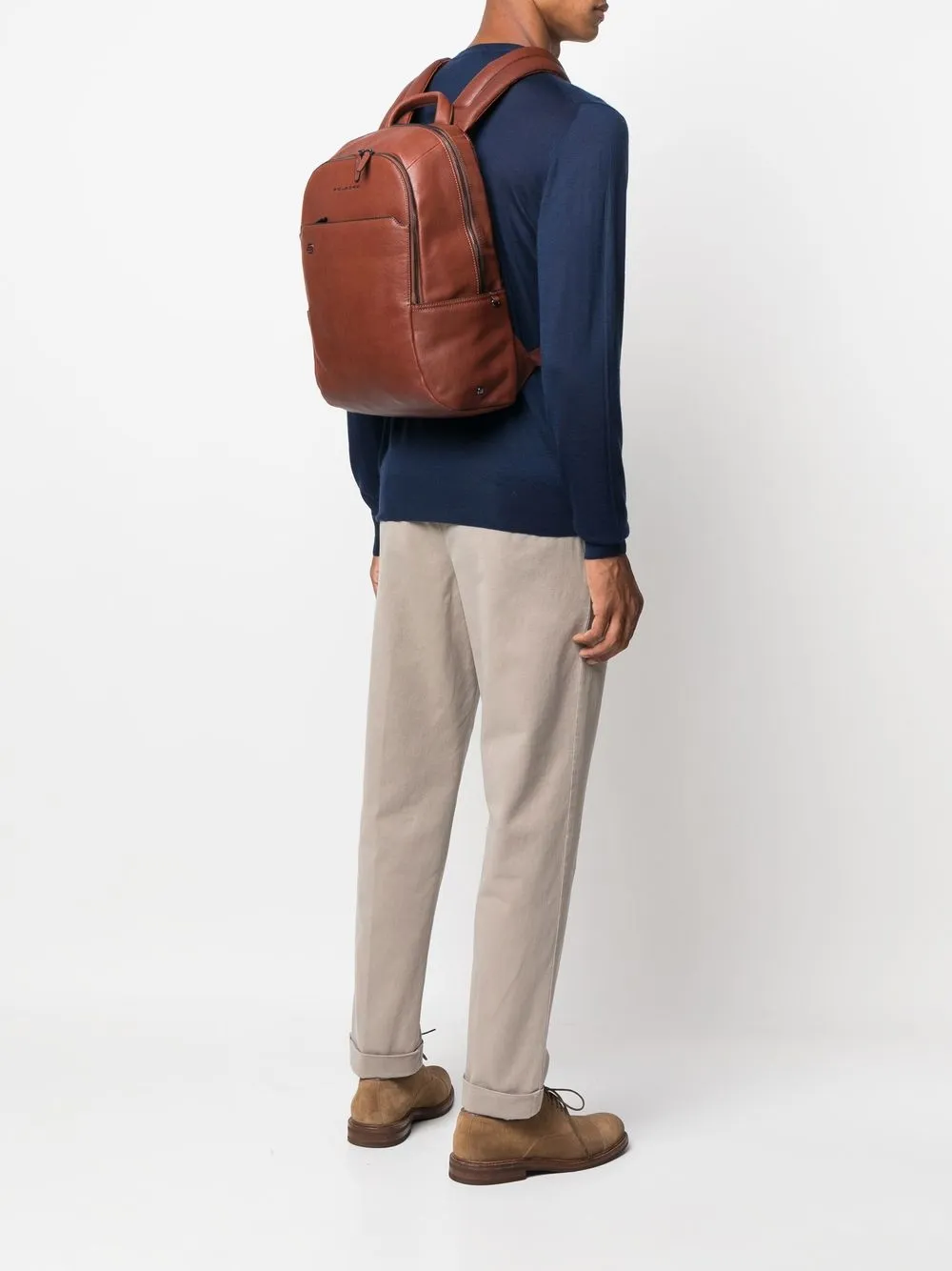 PIQUADRO embossed-logo detail backpack | Image 2