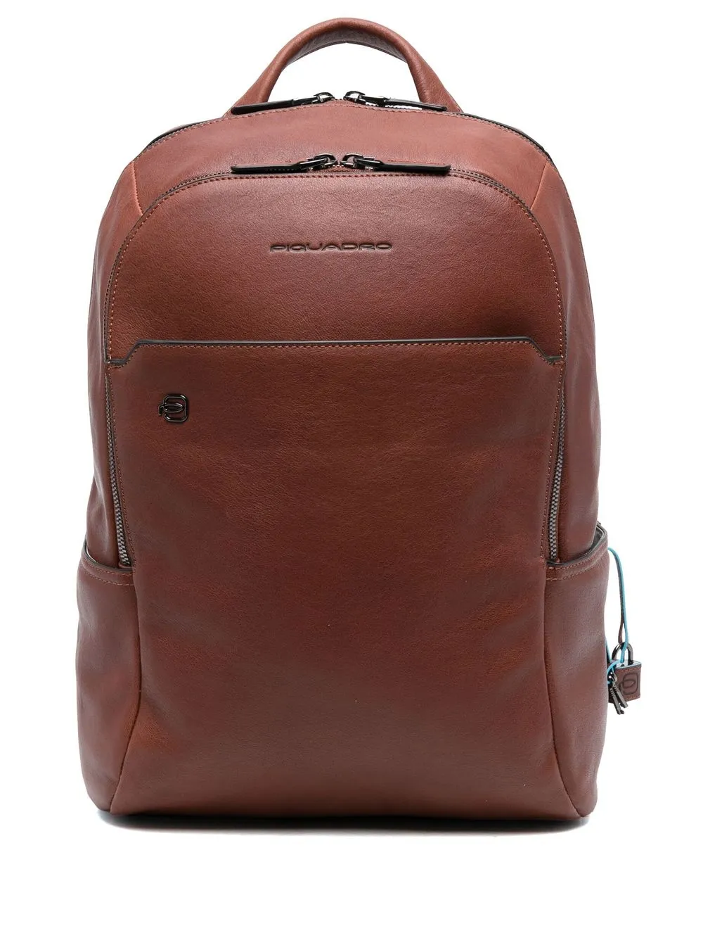 PIQUADRO embossed-logo detail backpack | Brown | Image 1