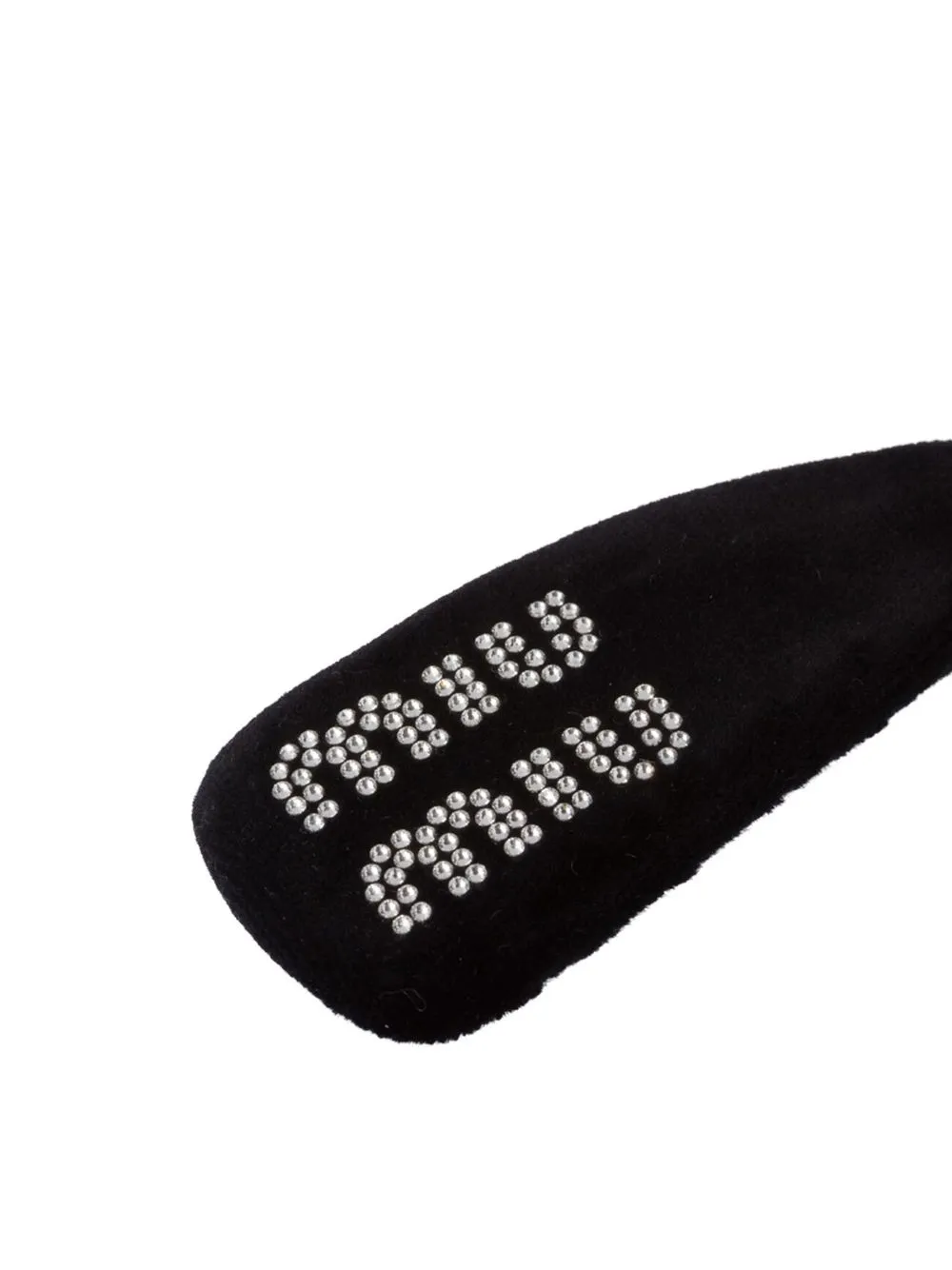 Miu Miu ロゴ ヘアクリップ | ブラック | FARFETCH JP