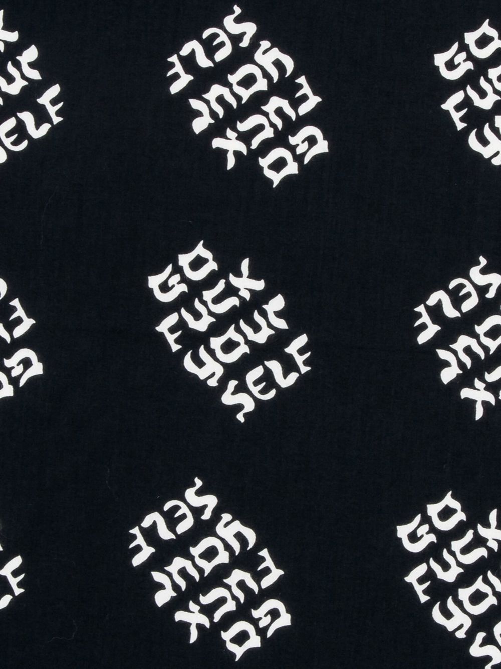 Supreme Bandana met tekst - Zwart