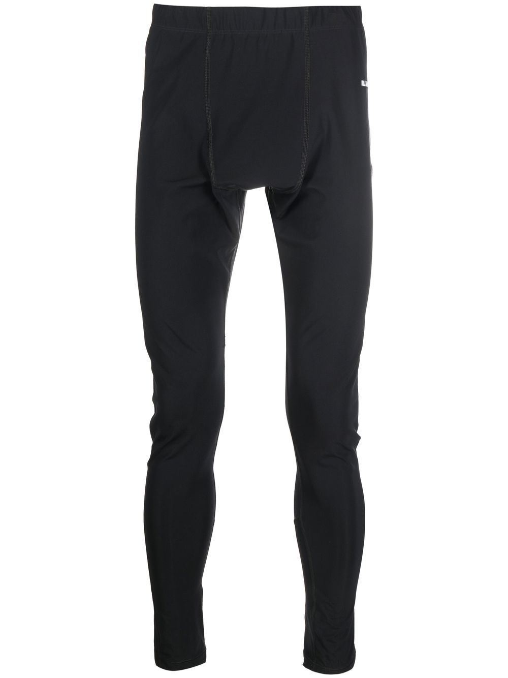 

Jil Sander leggins con logo estampado - Negro