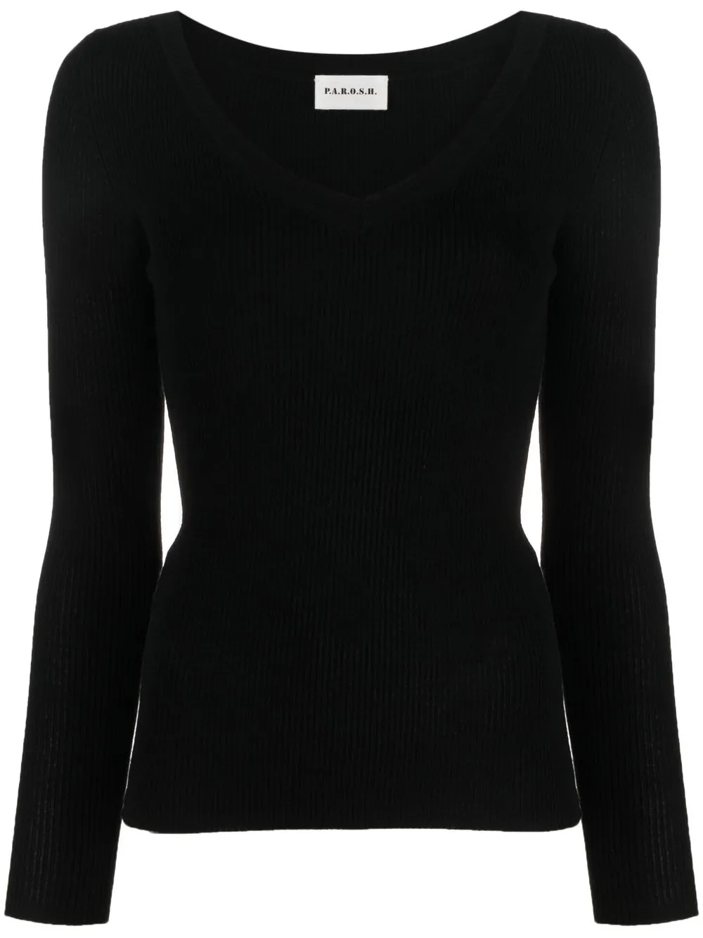 

P.A.R.O.S.H. V-neck wool jumper - Black