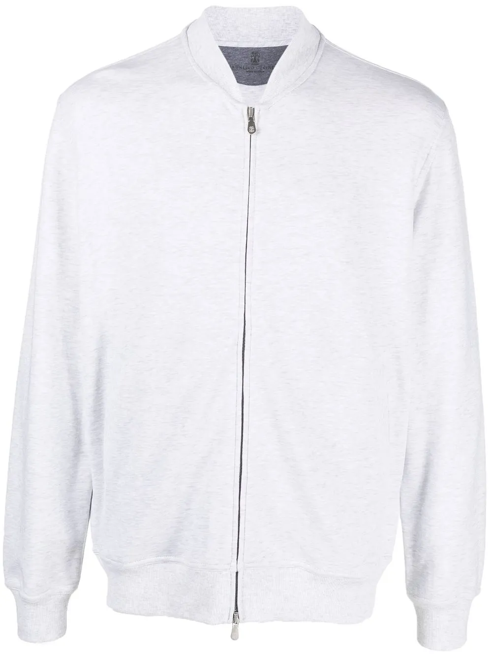 

Brunello Cucinelli zip-up cotton sweatshirt - Grey