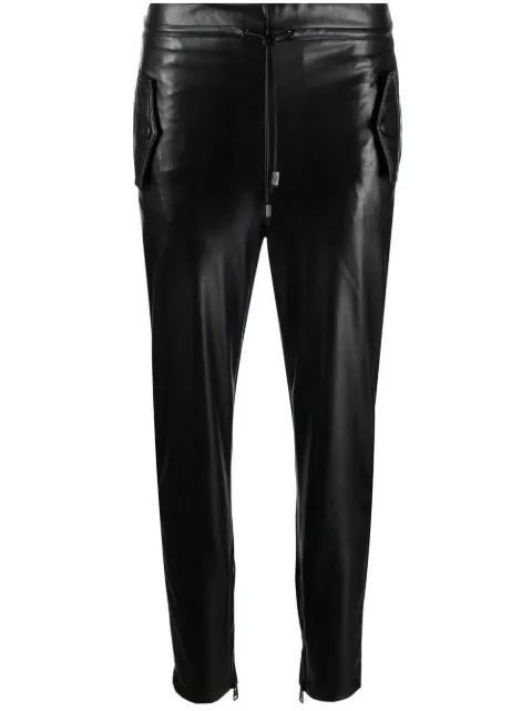 Ermanno Scervino Brown High Waist Skinny Trouser Cotton Pants