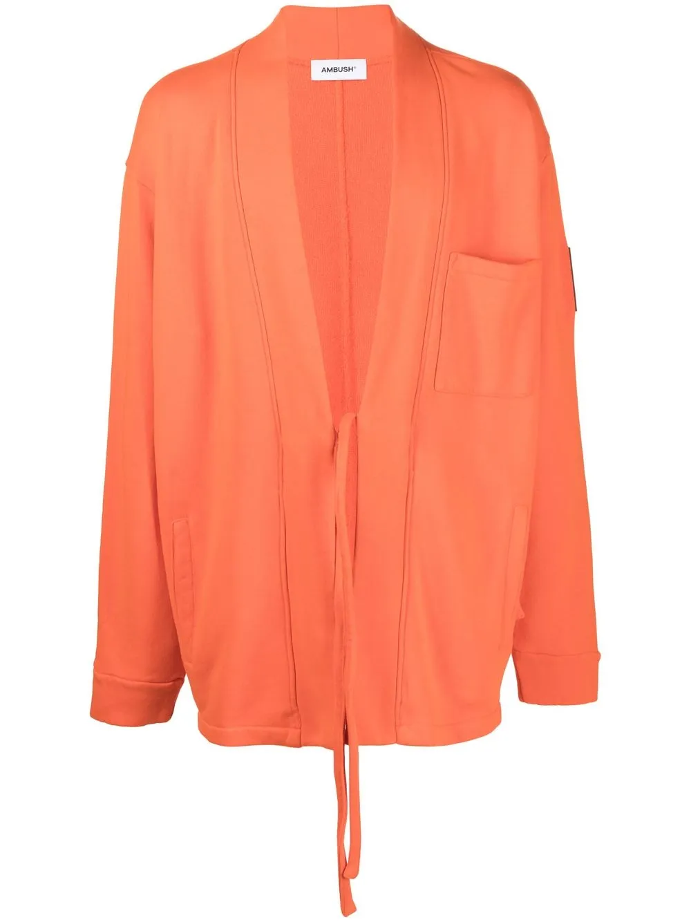 

AMBUSH logo patch drawstring jacket - Orange