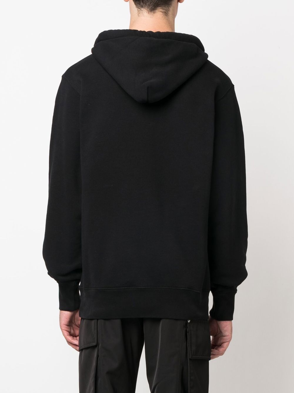 multi-cord long-sleeve hoodie