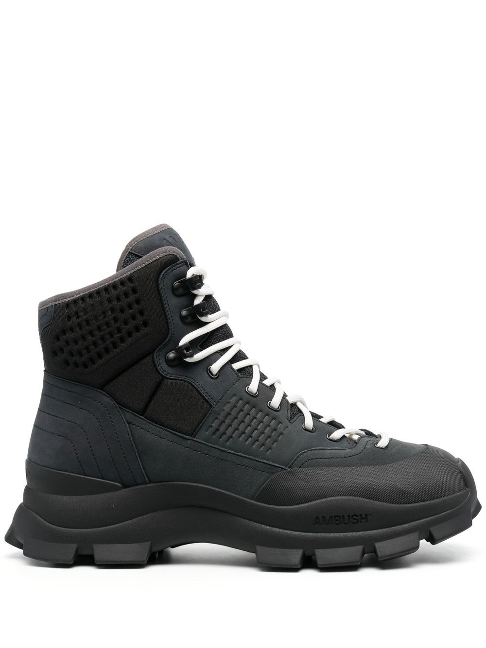 lug-sole hiking boots
